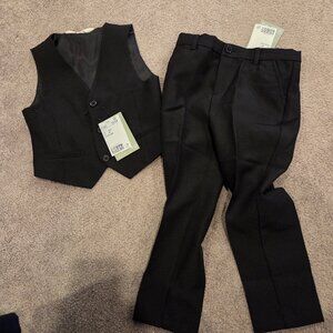 Toddler dress pants and vest